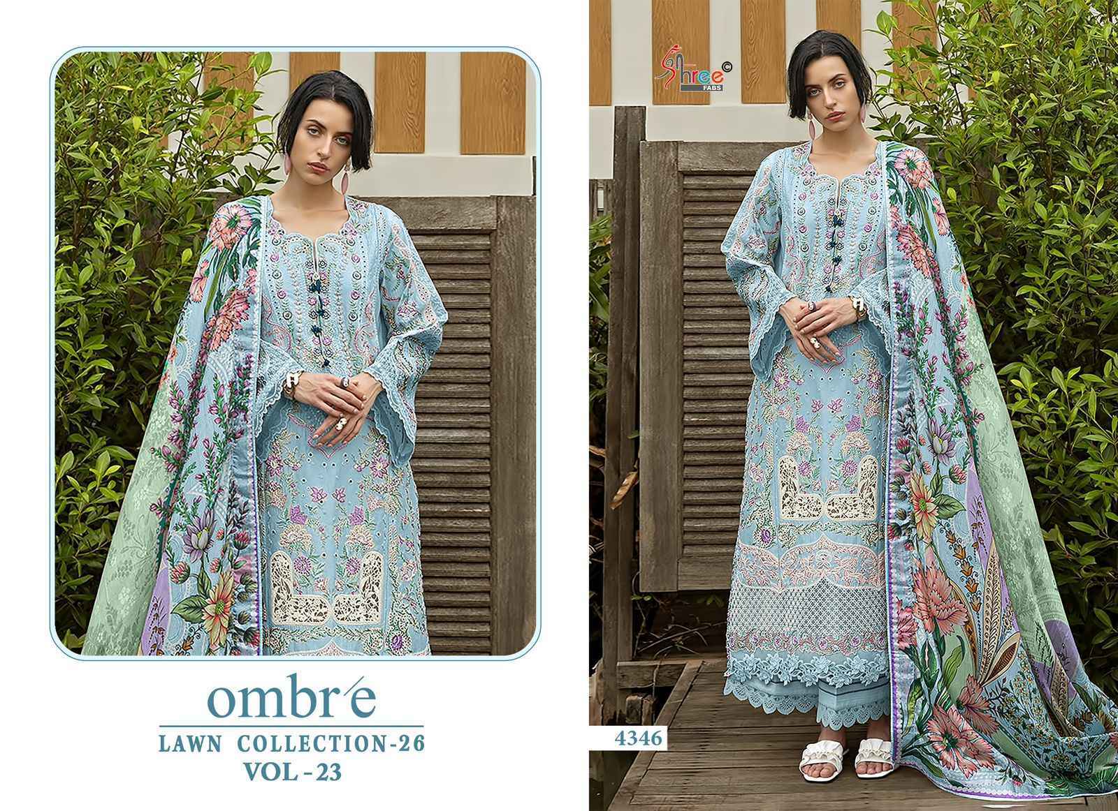 Shree Fabs Ombre Lawn Collection 26 Vol-23 Cotton Dress Material (6 pcs Catalogue)