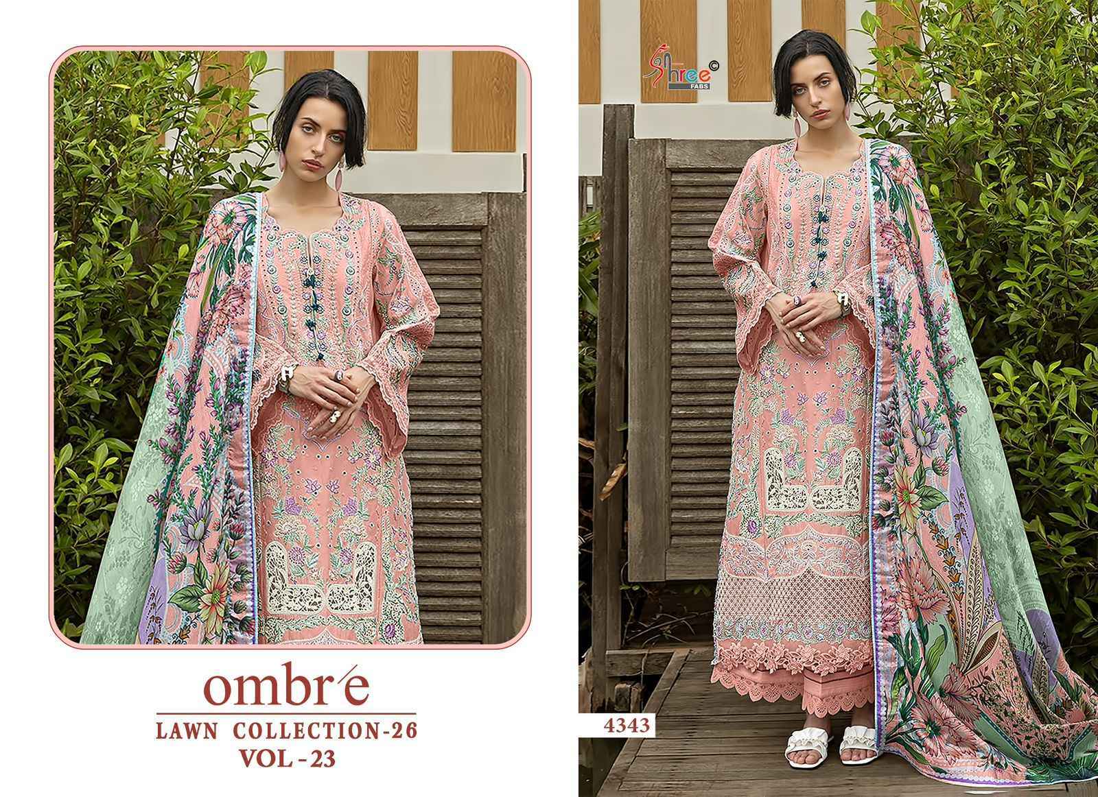 Shree Fabs Ombre Lawn Collection 26 Vol-23 Cotton Dress Material (6 pcs Catalogue)