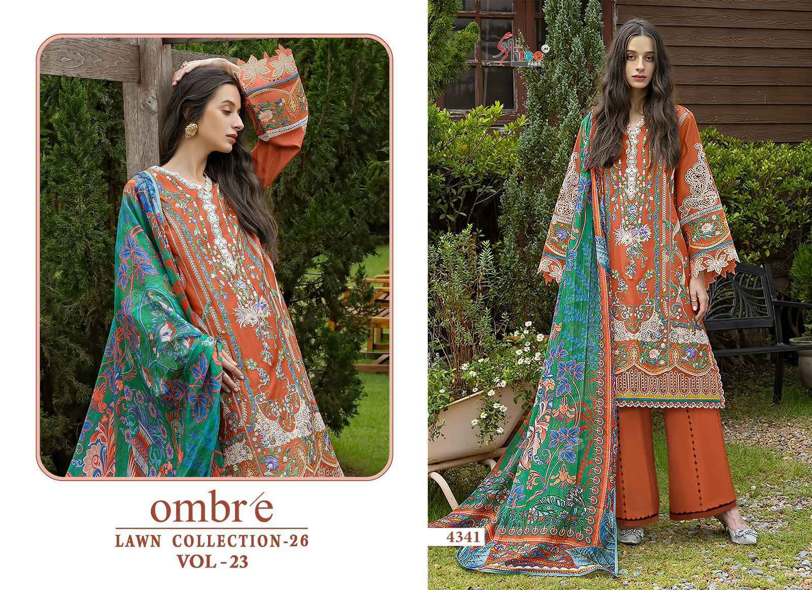 Shree Fabs Ombre Lawn Collection 26 Vol-23 Cotton Dress Material (6 pcs Catalogue)