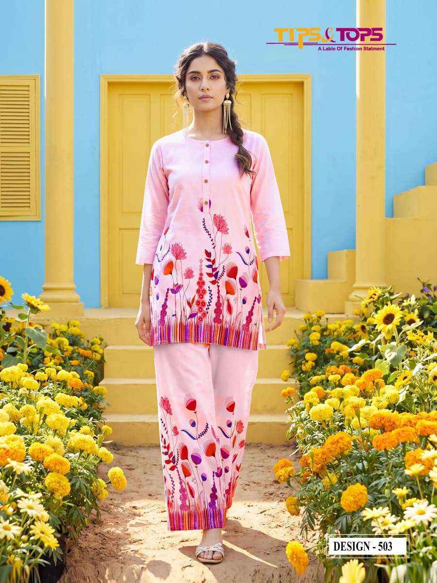 Tips & Tops Summer Beauty Vol-5 Rayon Co Ord Set (4 pcs Catalogue)
