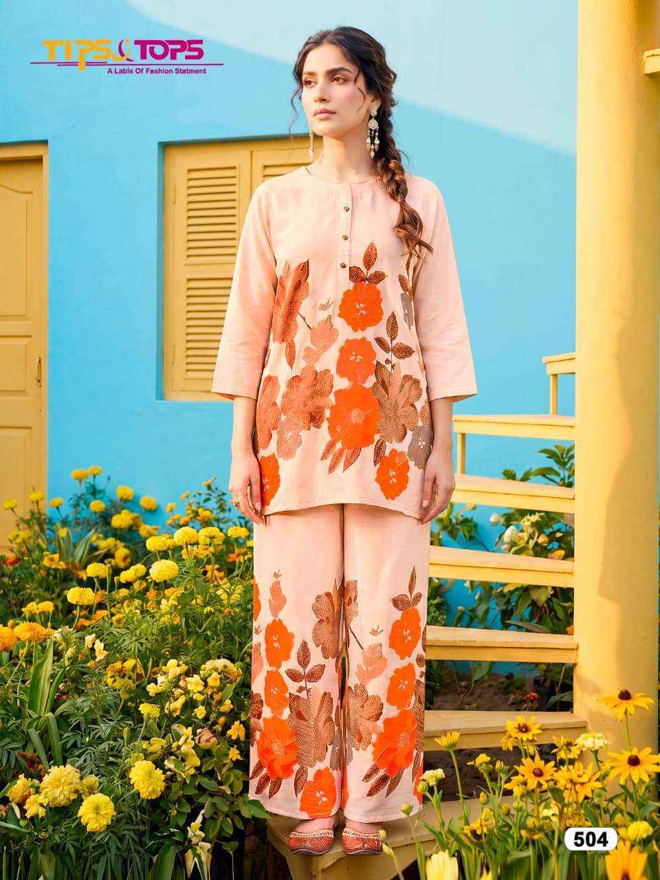 Tips & Tops Summer Beauty Vol-5 Rayon Co Ord Set (4 pcs Catalogue)