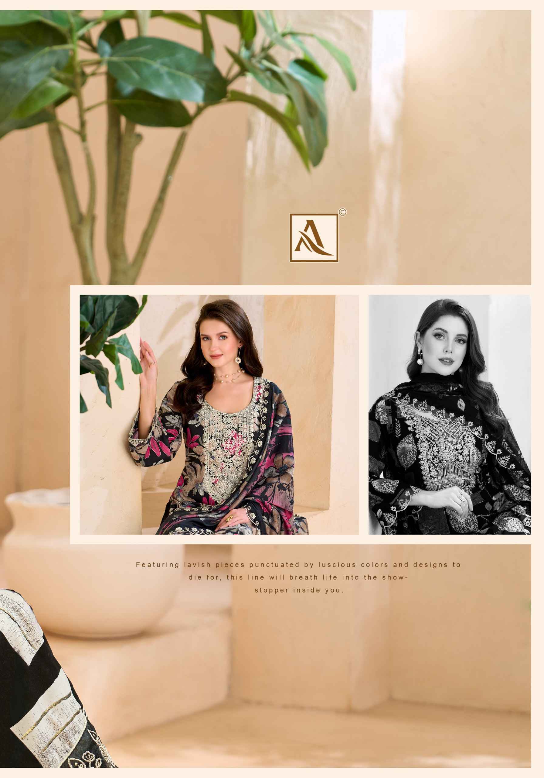 Alok Black Diamond Edition-14 Rayon Dress Material (6 pcs Catalogue)
