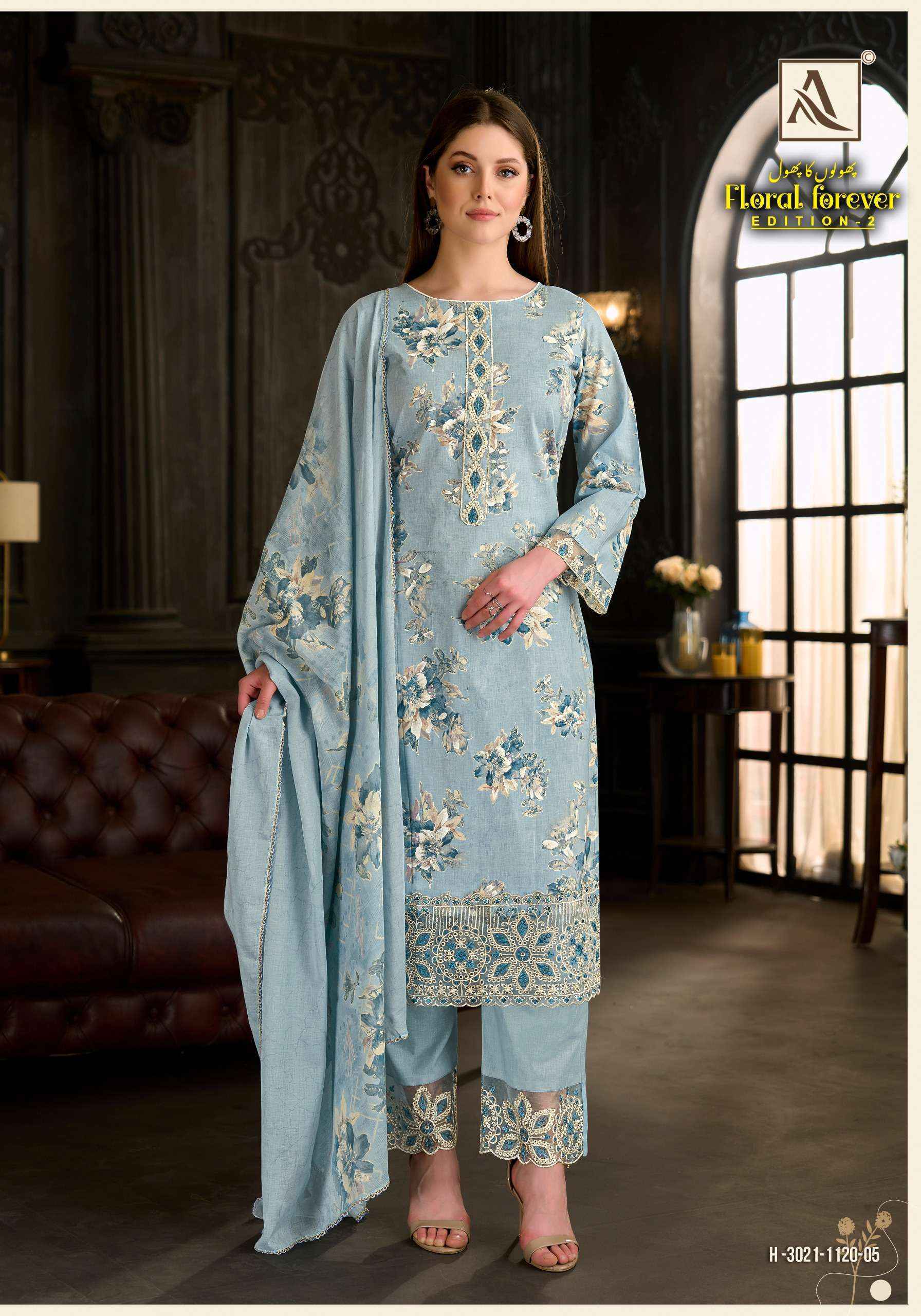 Alok Floral Forever Edition-2 Cambric Cotton Dress Material (6 pcs Catalogue)
