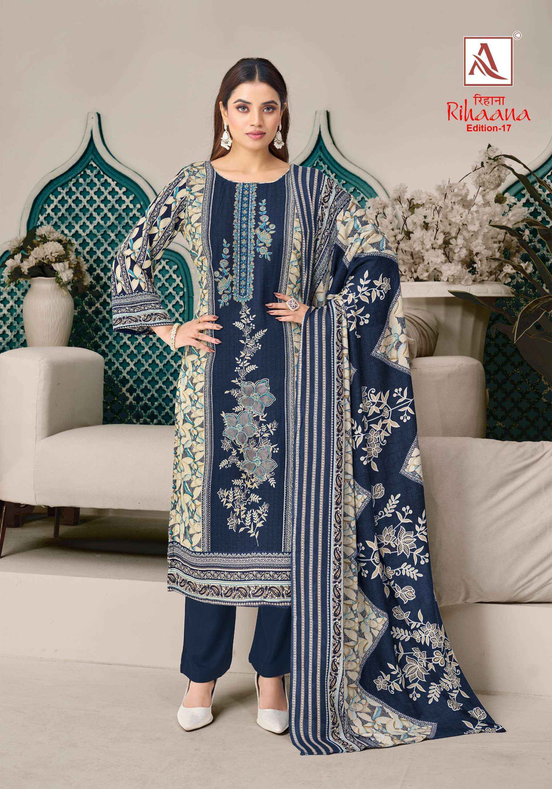 Alok Rihaana Edition-17 Cotton Dress Material (6 pcs Catalogue