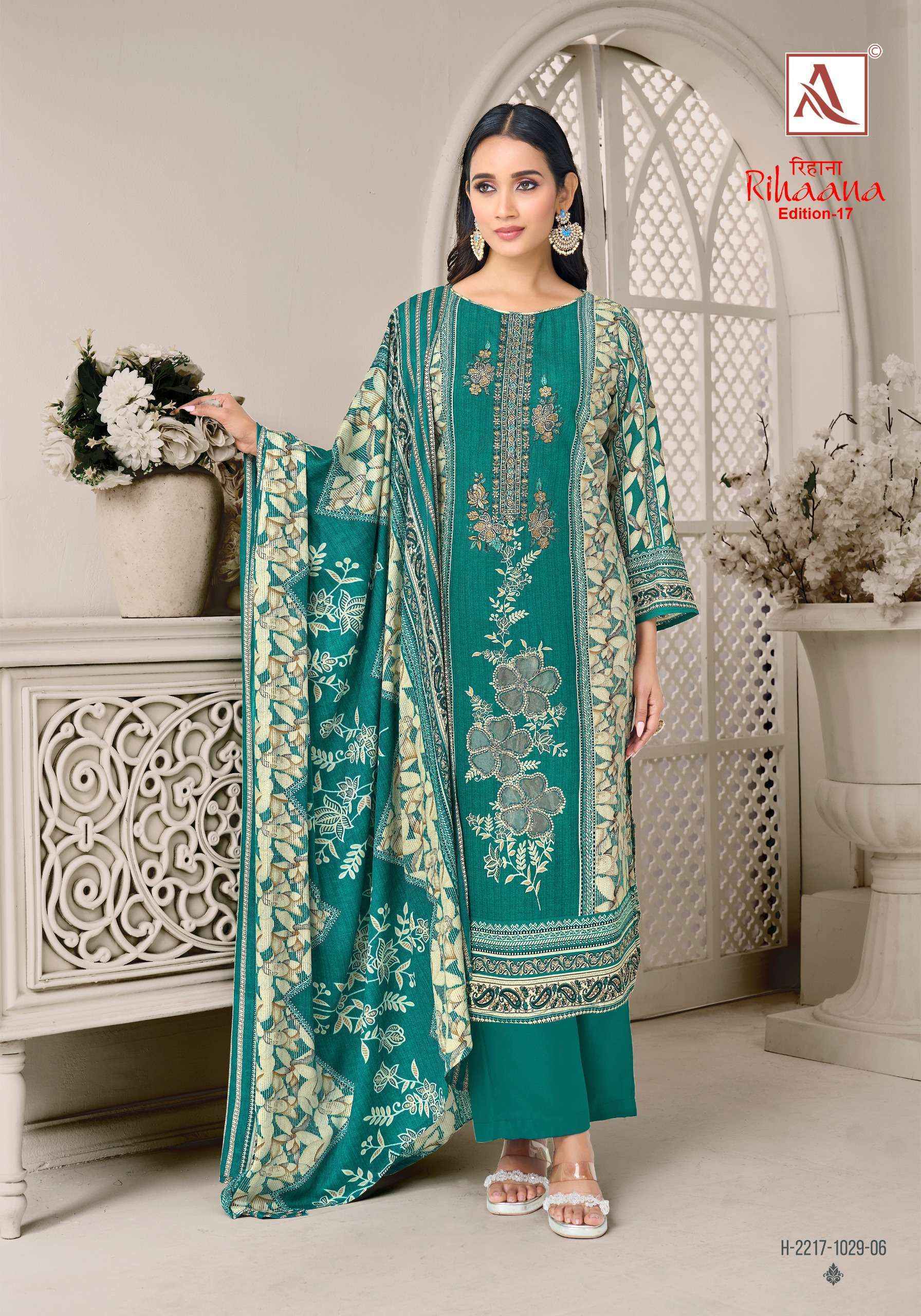 Alok Rihaana Edition-17 Cotton Dress Material (6 pcs Catalogue