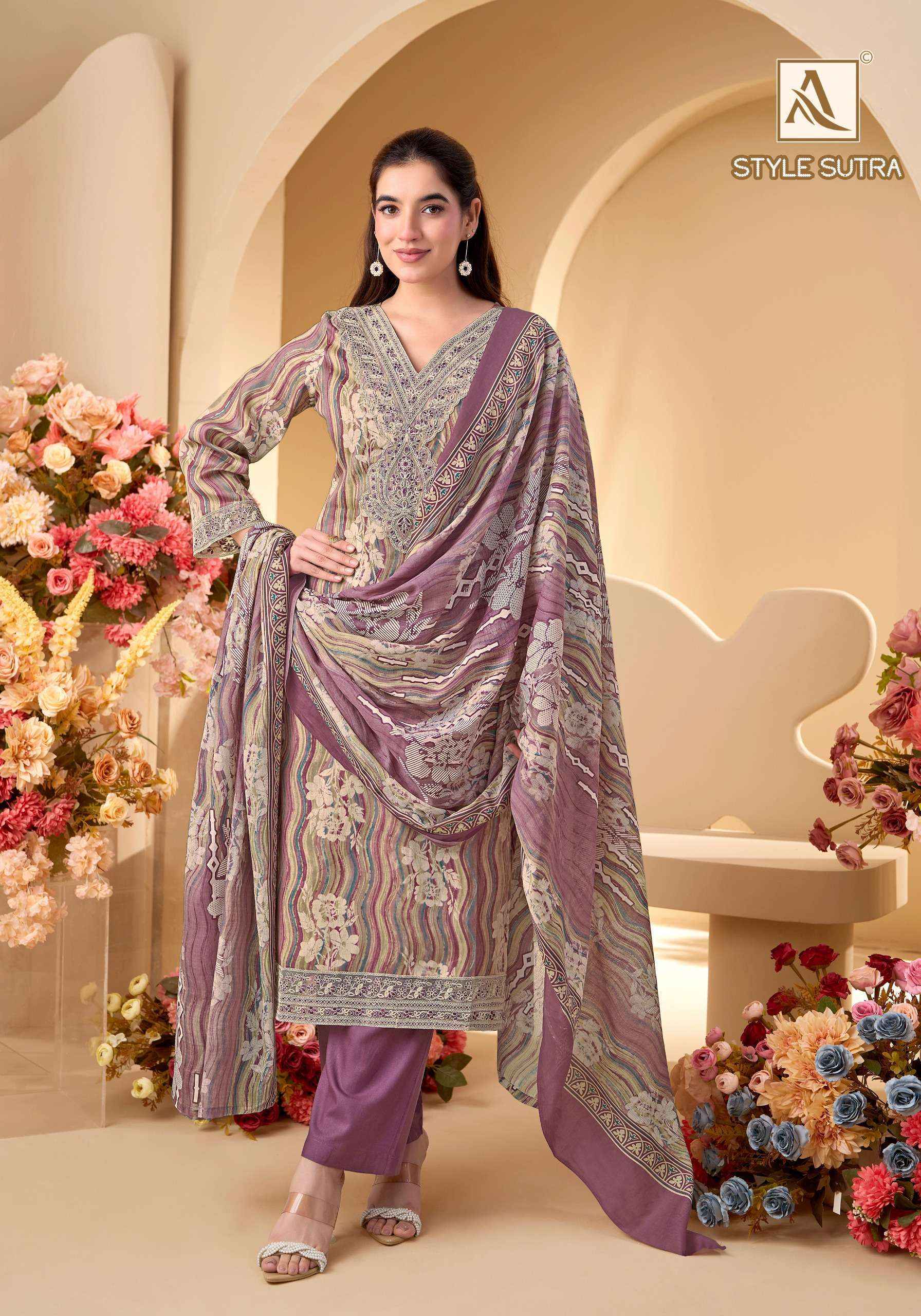 Alok Style Sutra Jam Cotton Dress Material (6 pcs Catalogue)