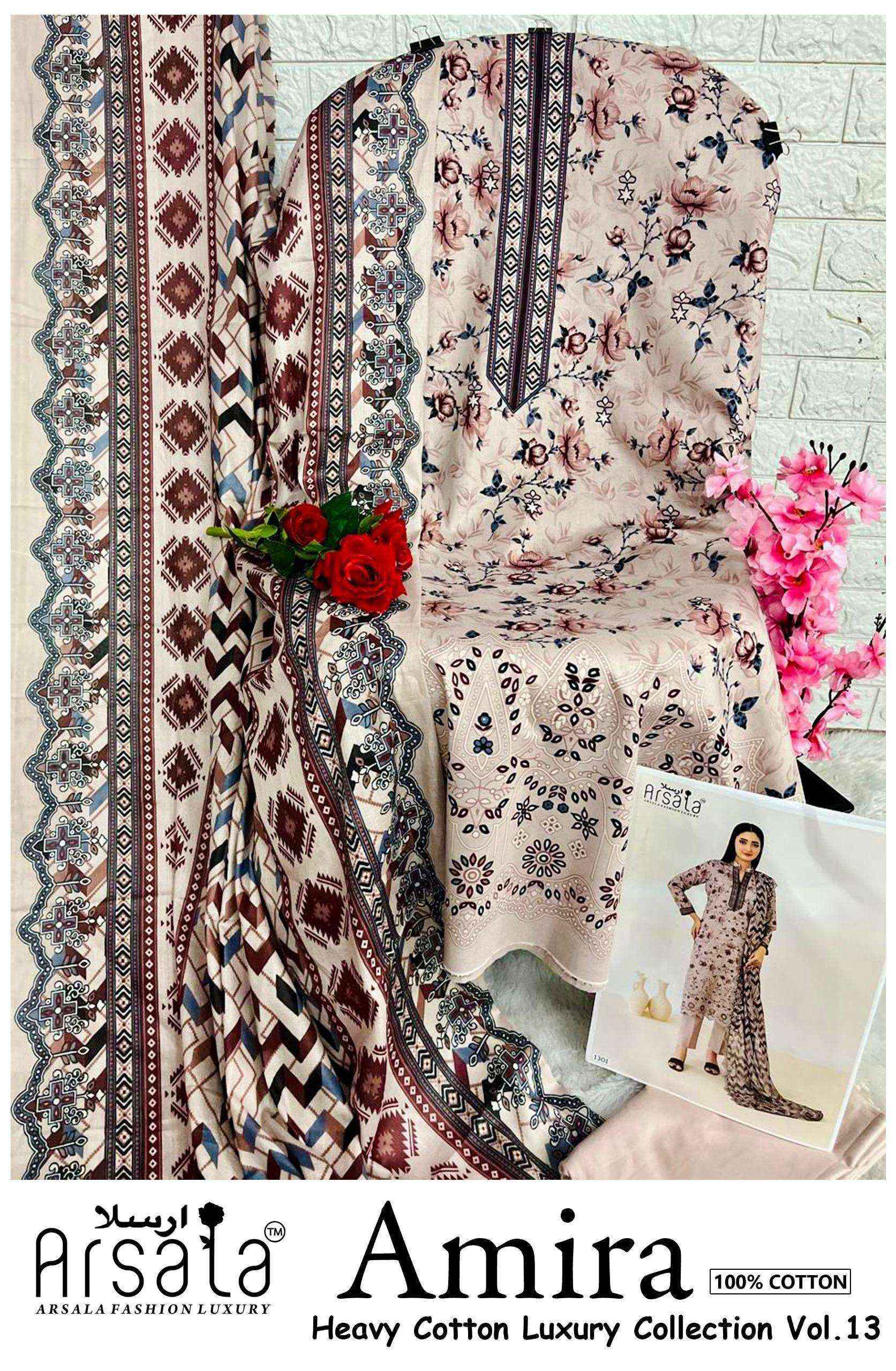 Arsala Fashion Amira Vol 13 Cotton Dress Material 6 pcs Catalogue