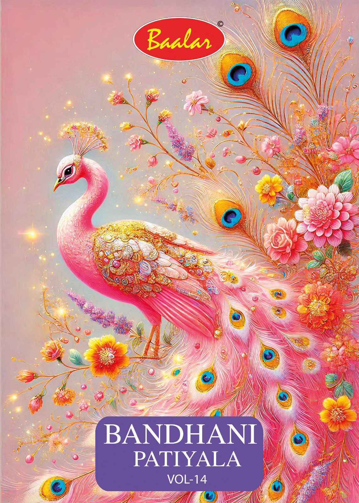 Baalar Bandhani Patiyala Vol-14 Cotton Dress Material (12 pcs Catalogue)