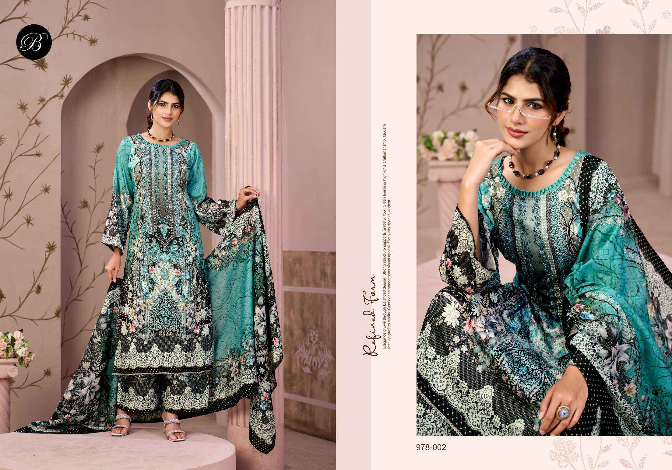 Belliza Moon Light Jam Cotton Dress Material (4 pcs Cataloge)