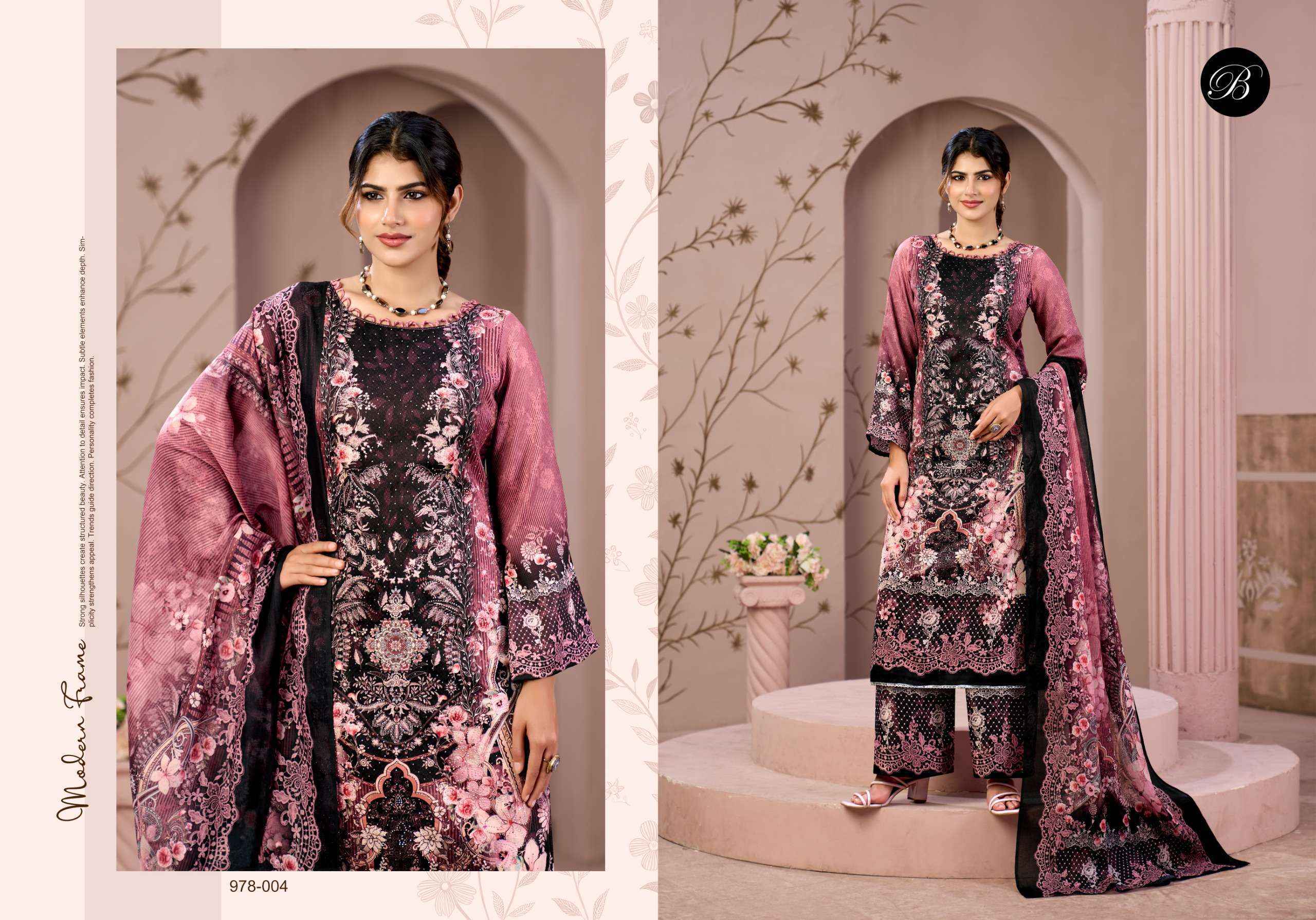 Belliza Moon Light Jam Cotton Dress Material (4 pcs Cataloge)