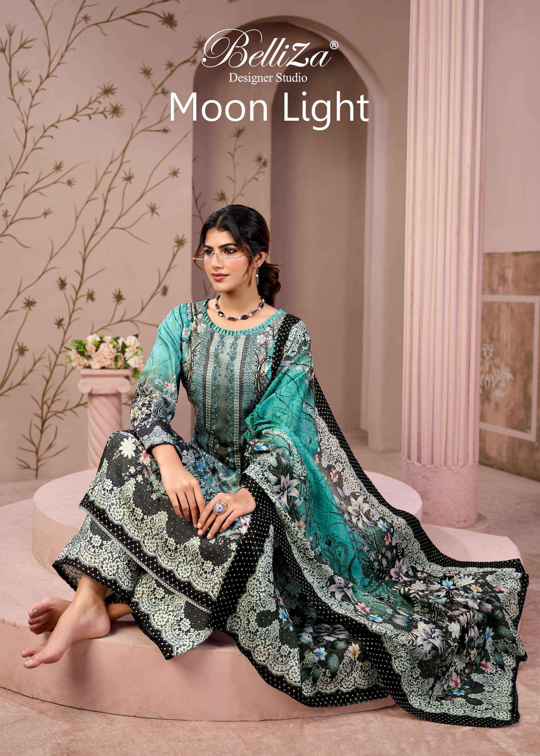 Belliza Moon Light Jam Cotton Dress Material (4 pcs Cataloge)