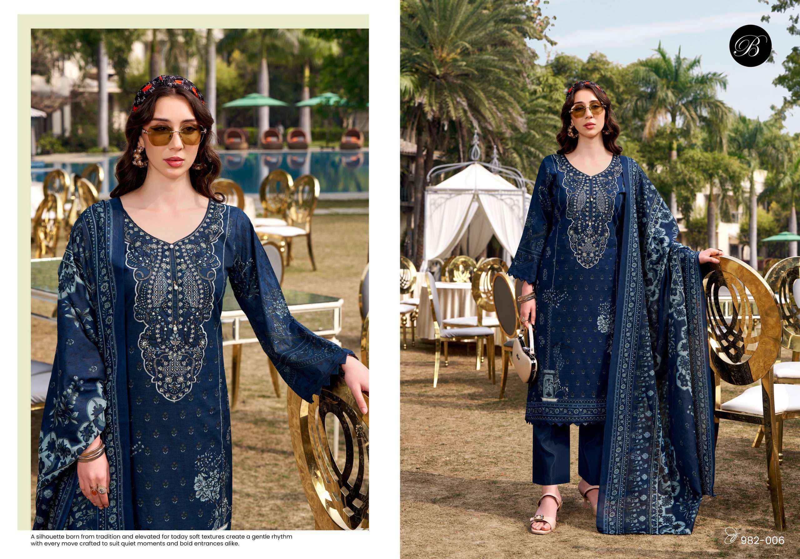 Belliza Naira Vol 144 Cotton Dress Material 8 pcs Cataloge