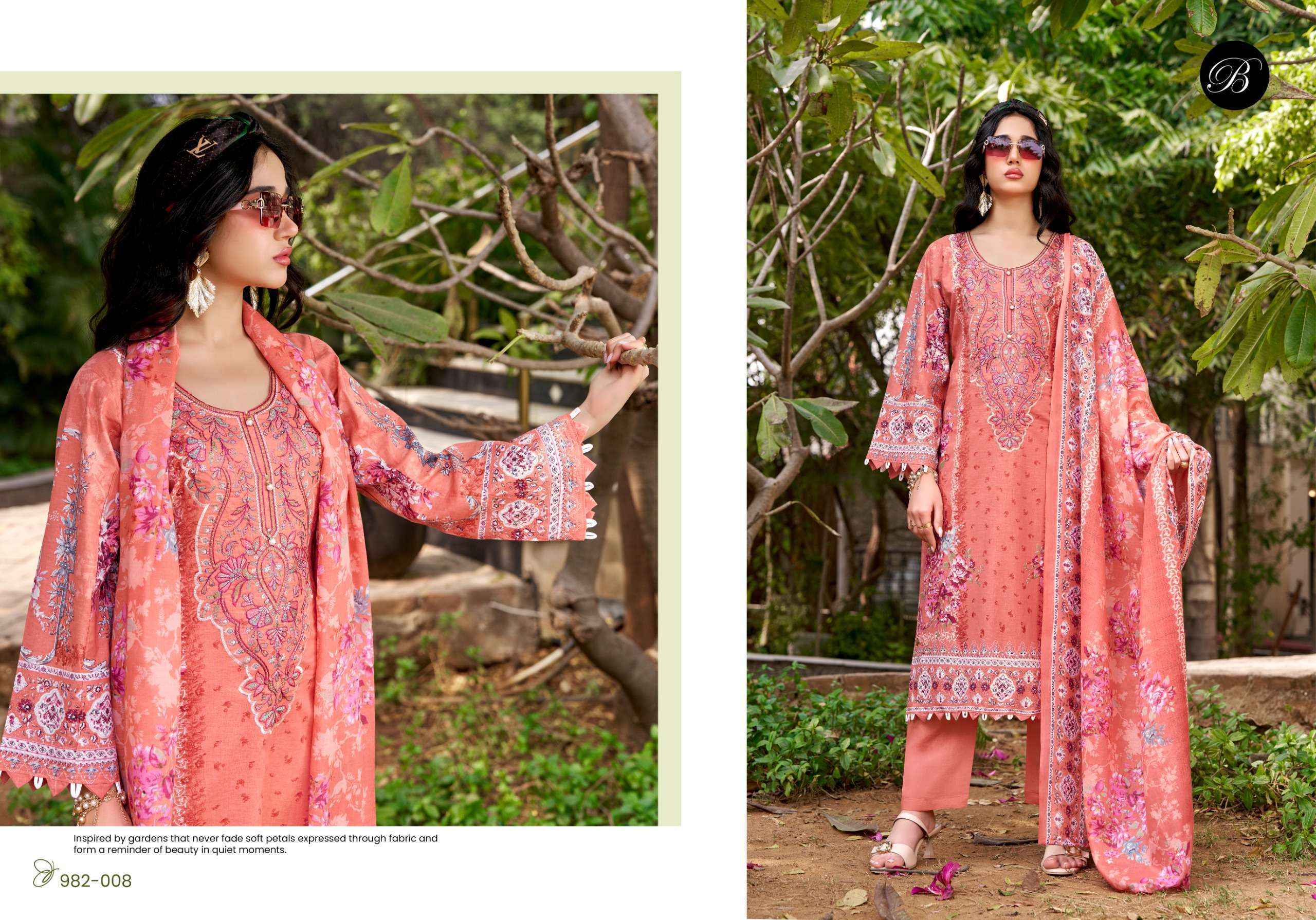 Belliza Naira Vol 144 Cotton Dress Material 8 pcs Cataloge