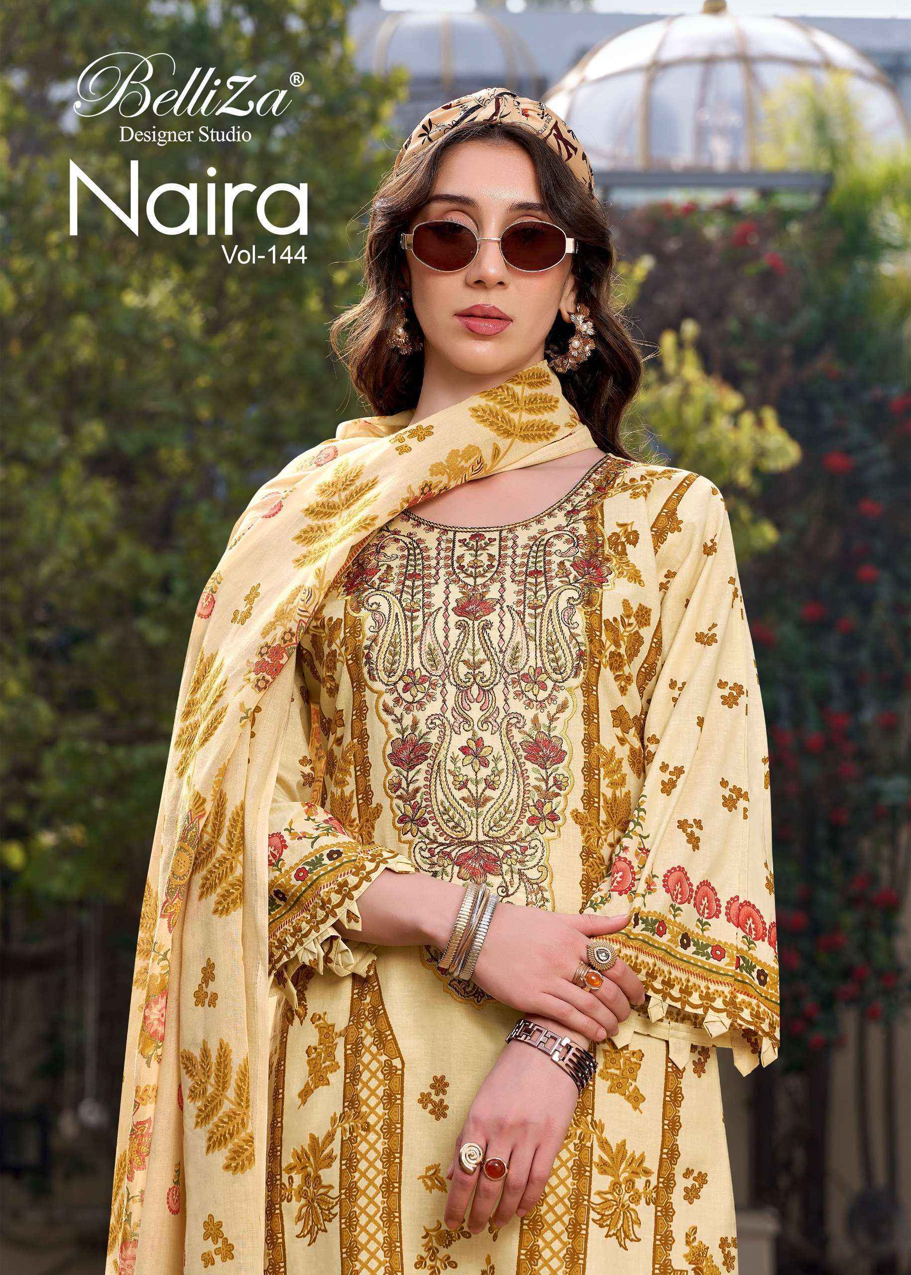 Belliza Naira Vol 144 Cotton Dress Material 8 pcs Cataloge