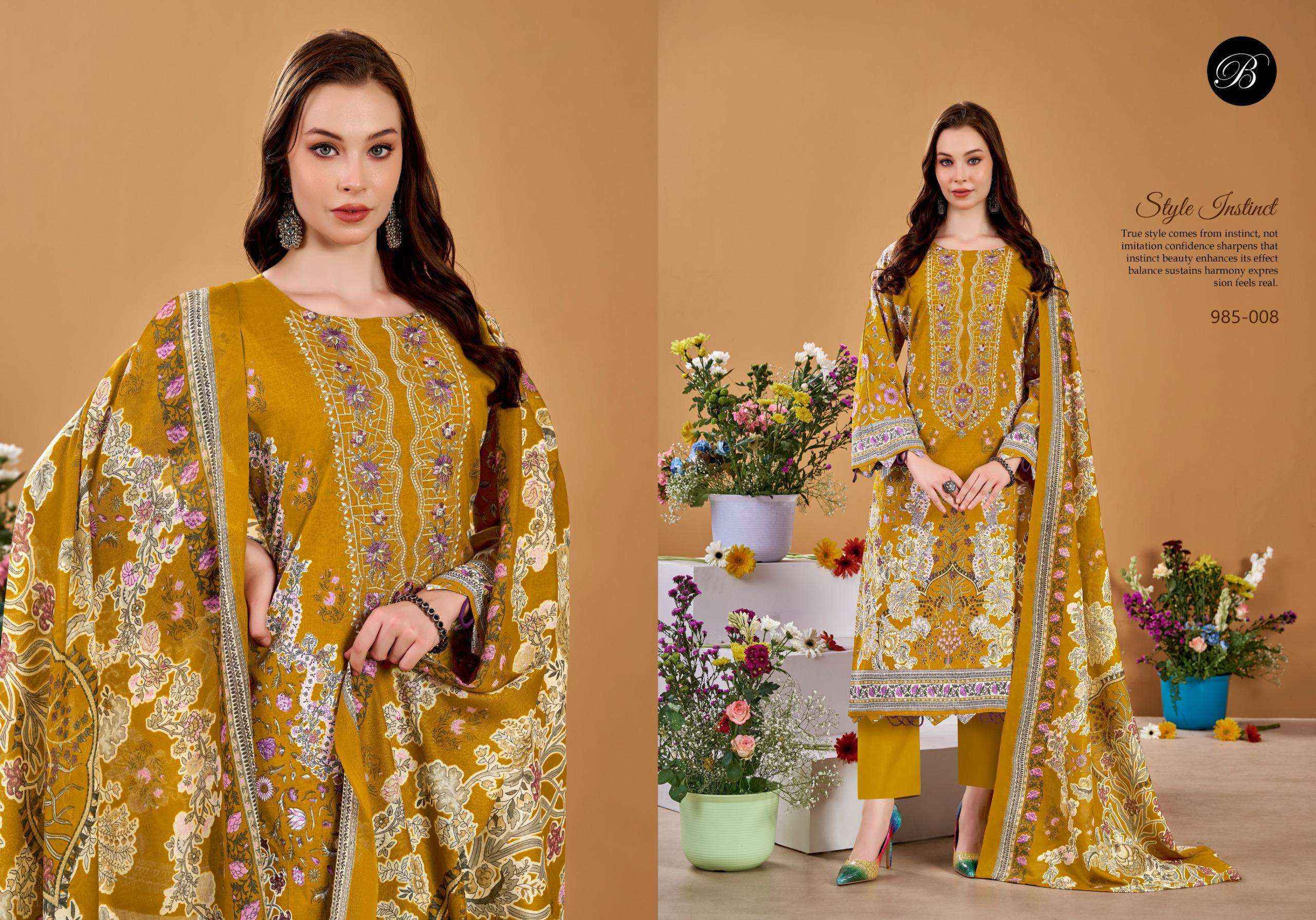 Belliza Naira Vol-145 Cotton Dress Material (8 pcs Cataloge)
