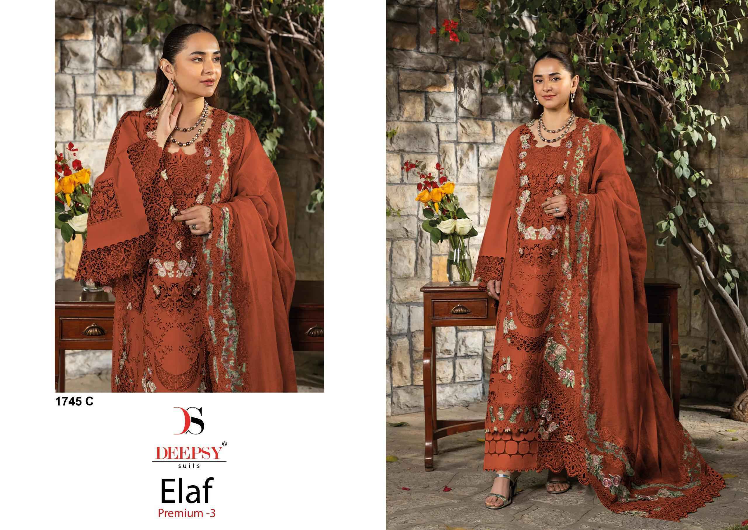 Deepsy Elaf Premium Vol-3 Cotton Dress Material (4 pcs Catalogue)