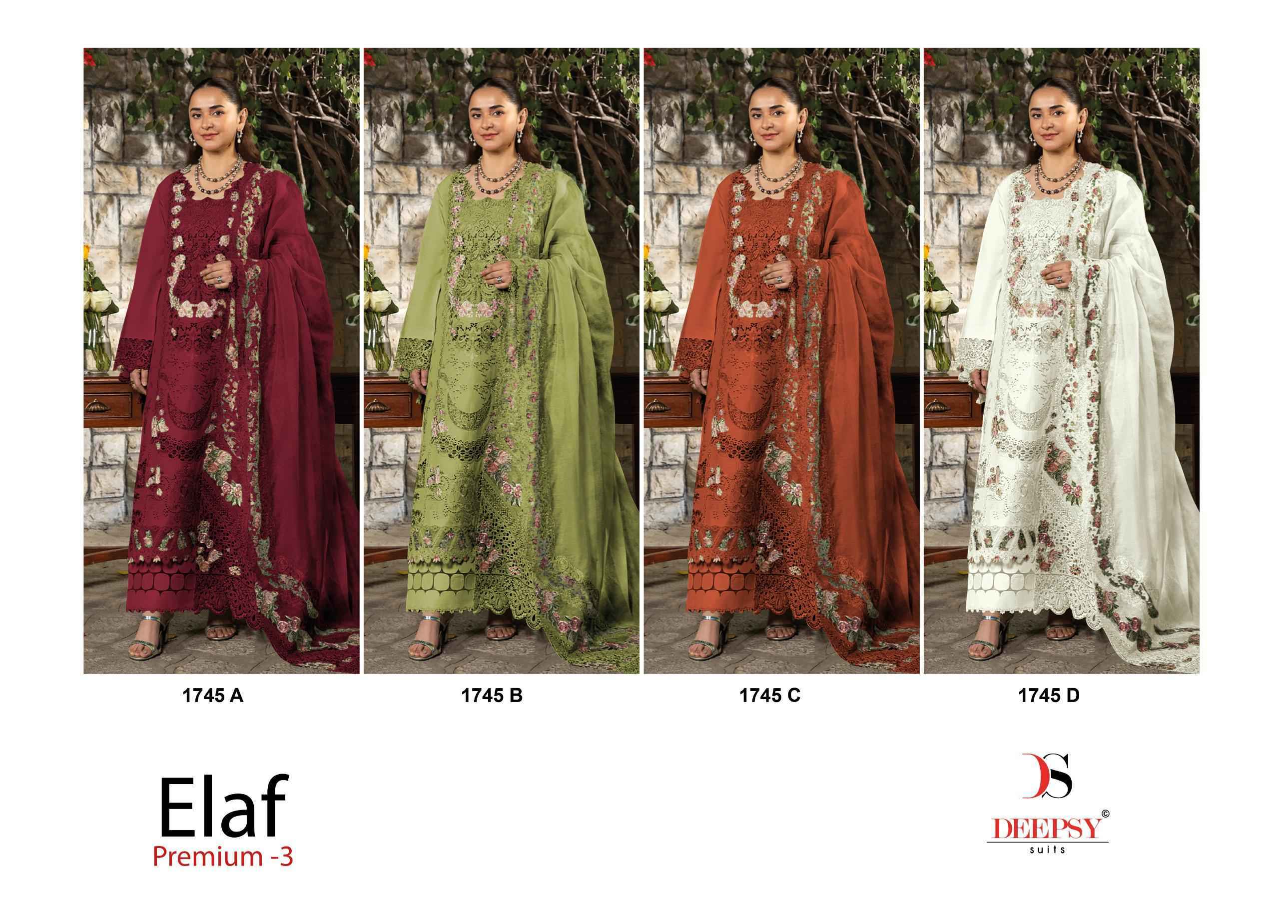 Deepsy Elaf Premium Vol-3 Cotton Dress Material (4 pcs Catalogue)