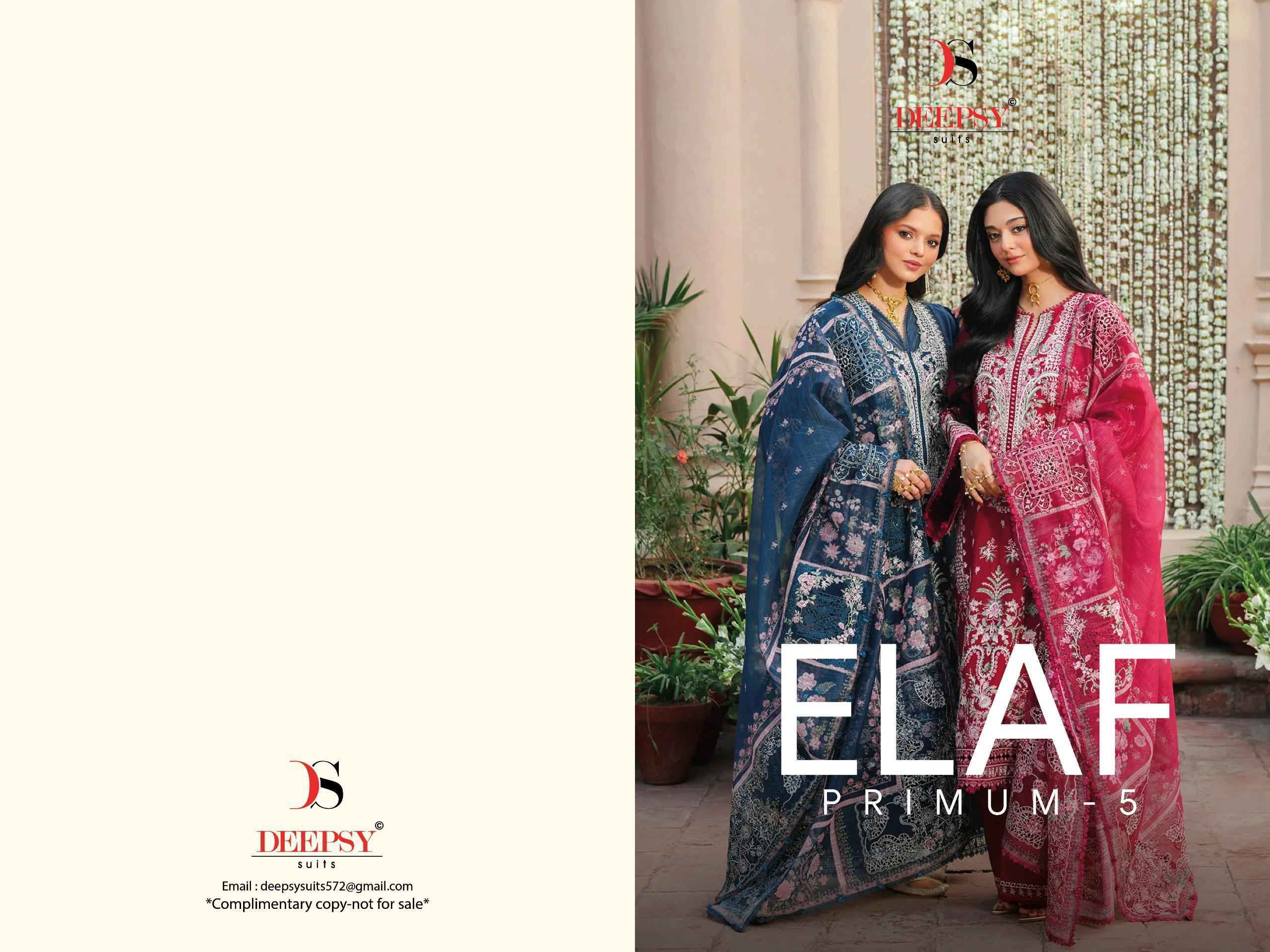 Deepsy Elaf Premium Vol-5 Cotton Dress Material (6 pcs Catalogue)