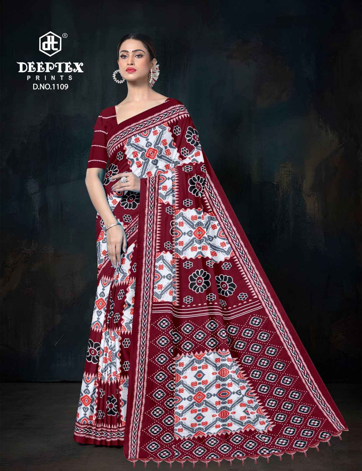 Deeptex Ikkat Special Vol-11 Cotton Saree (10 pcs Catalogue)