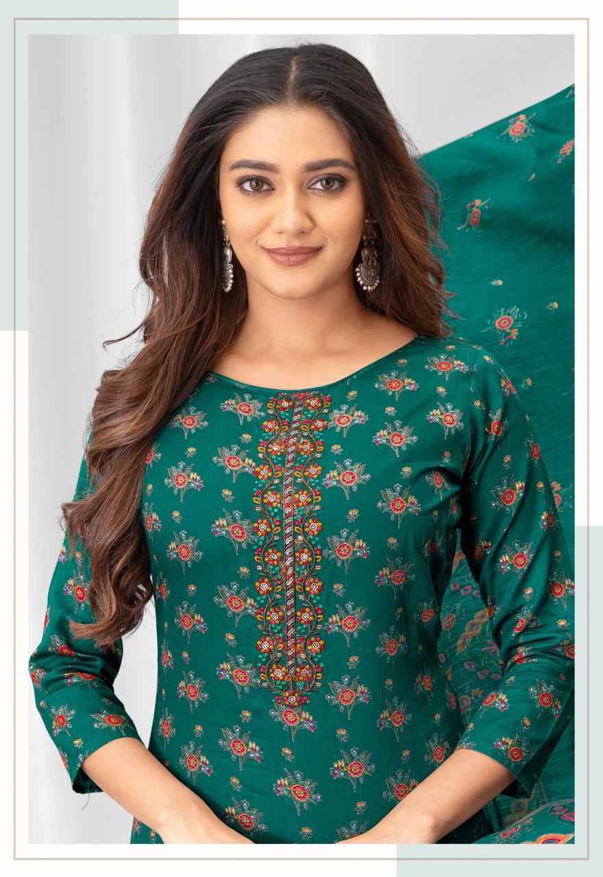 Deeptex Mausami Vol-3 Jam Satin Dress Material (8 pcs Catalogue)