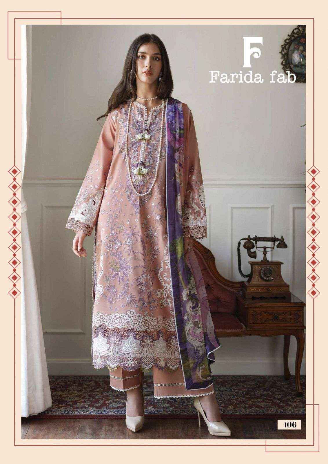 Farida Fab Mushq Readymade Cotton Dress (6 pcs Catalogue)