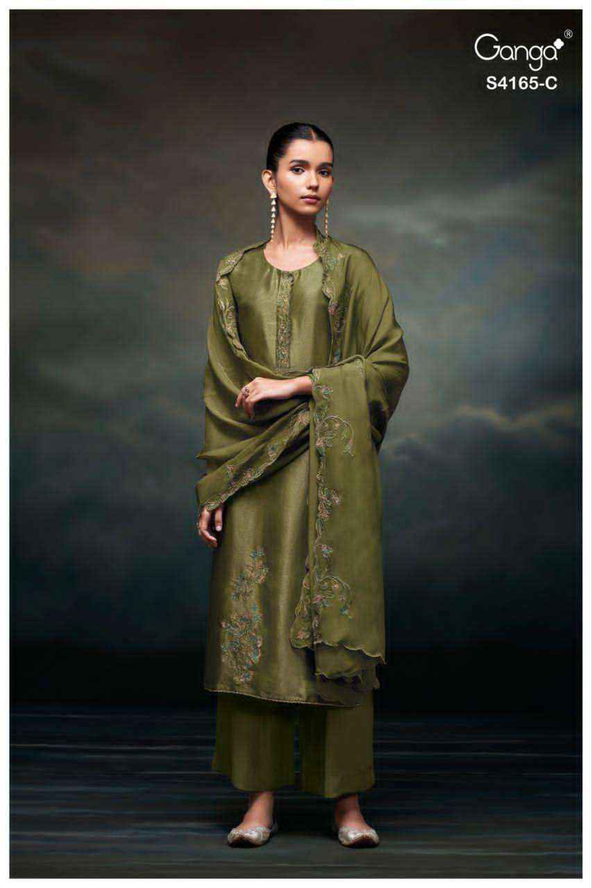 Ganga Kyana-4165 Cotton Dress Material (4 pcs Catalogue)