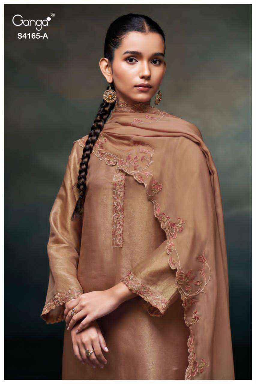 Ganga Kyana-4165 Cotton Dress Material (4 pcs Catalogue)