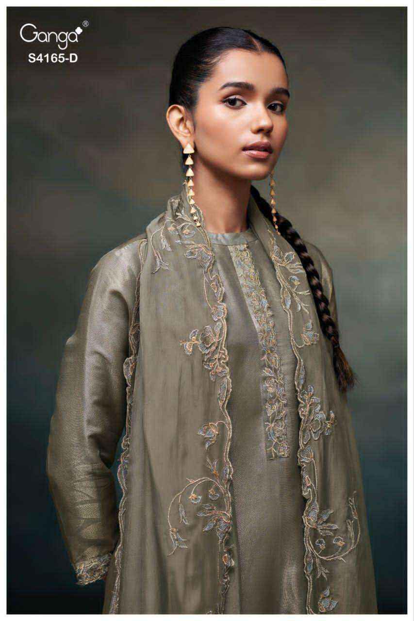 Ganga Kyana-4165 Cotton Dress Material (4 pcs Catalogue)