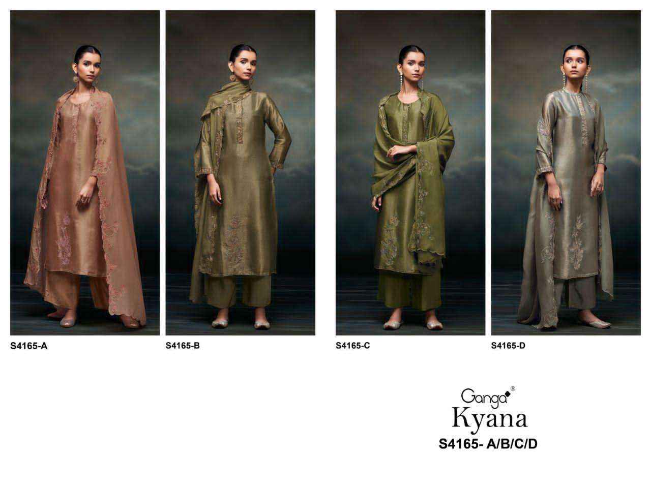 Ganga Kyana-4165 Cotton Dress Material (4 pcs Catalogue)