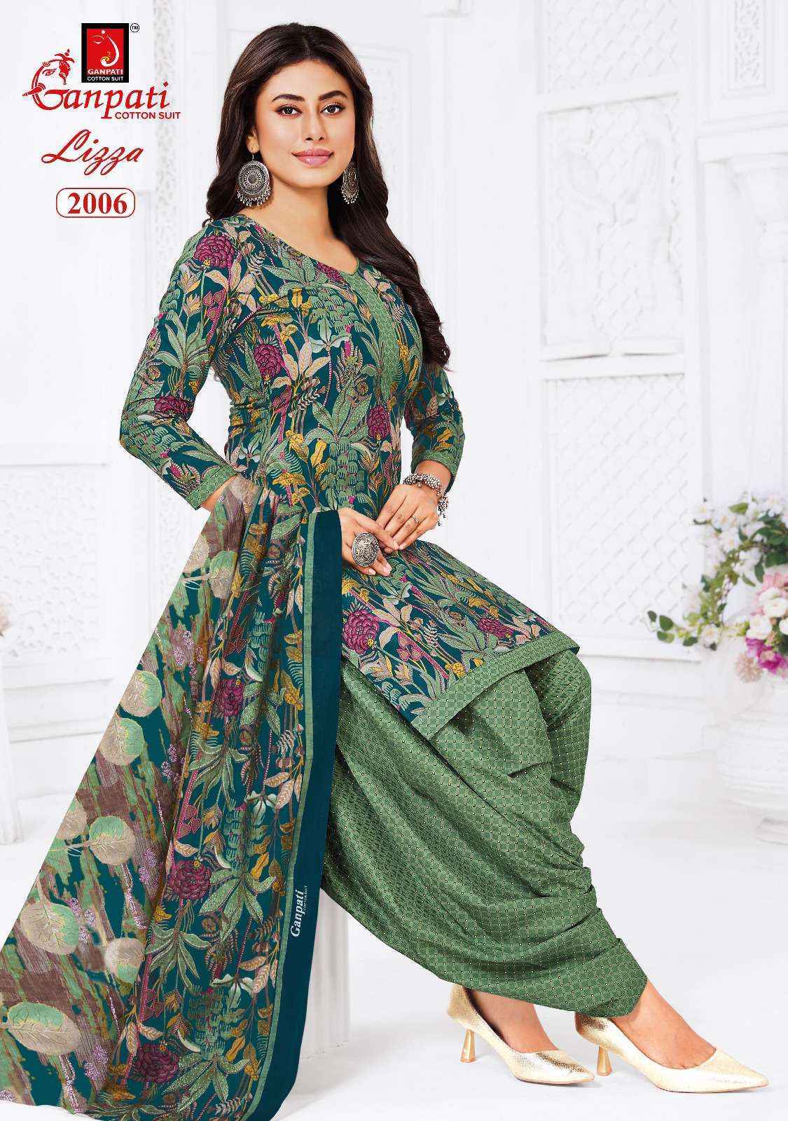 Ganpati Lizza Patiyala Vol-2 Readymade Cotton Dress (12 pcs catalogue)