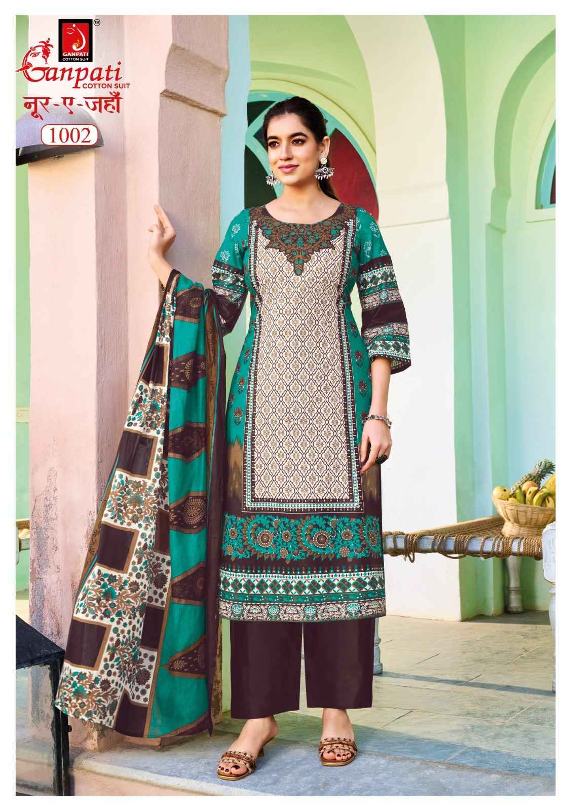 Ganpati Noor E Jahan Vol-1 Readymade Cotton Dress (8 pcs catalogue)