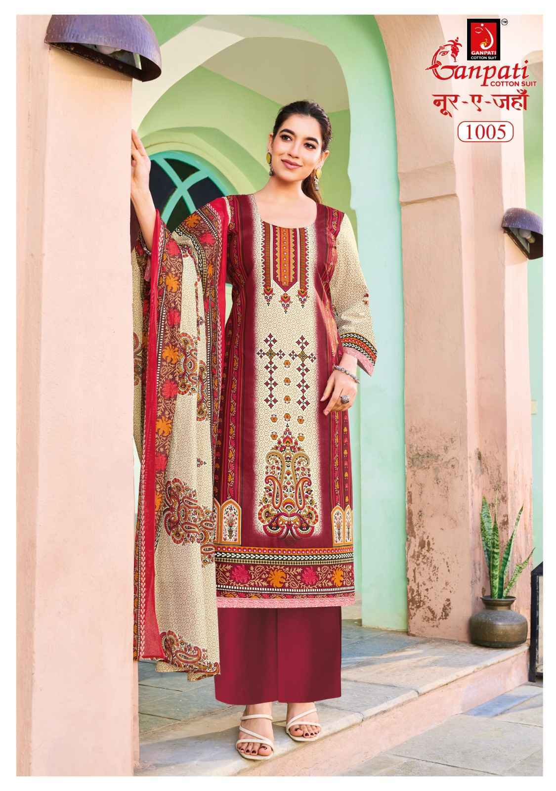Ganpati Noor E Jahan Vol-1 Readymade Cotton Dress (8 pcs catalogue)
