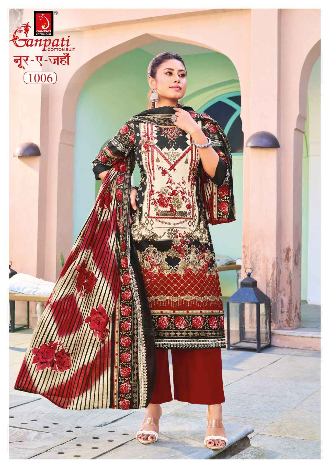 Ganpati Noor E Jahan Vol-1 Readymade Cotton Dress (8 pcs catalogue)