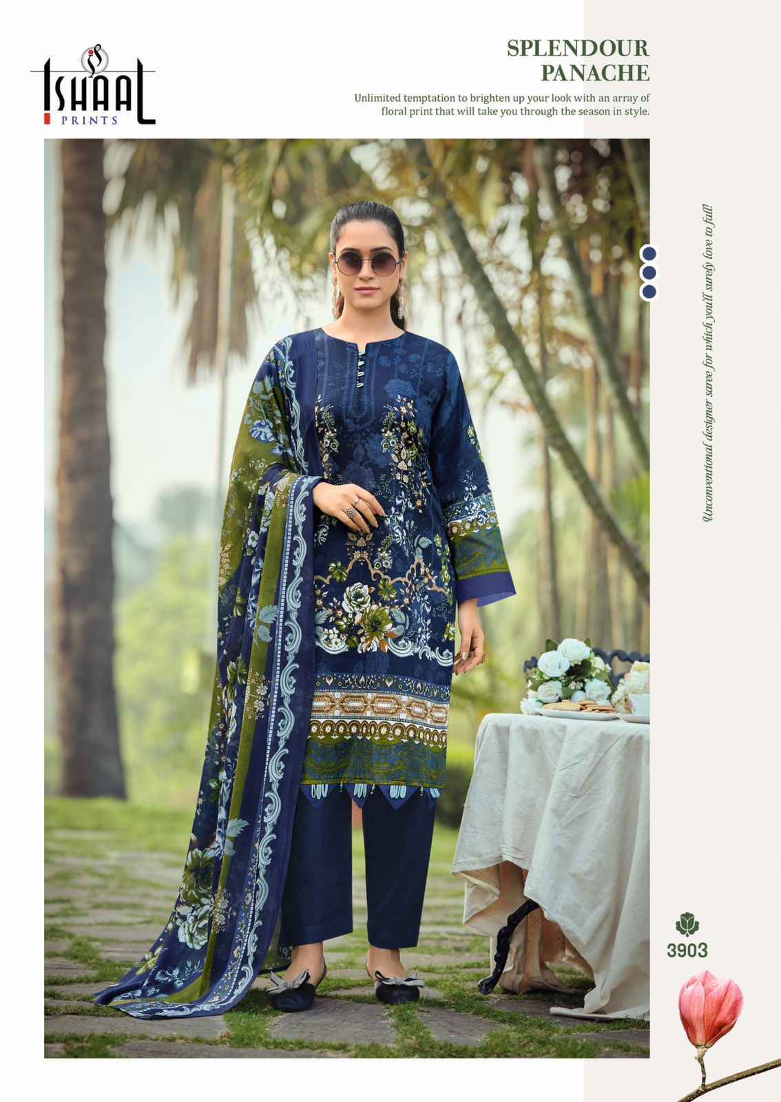 Ishaal Gulmohar Combo Lawn Cotton Dress Material (10 Pc Catalouge)