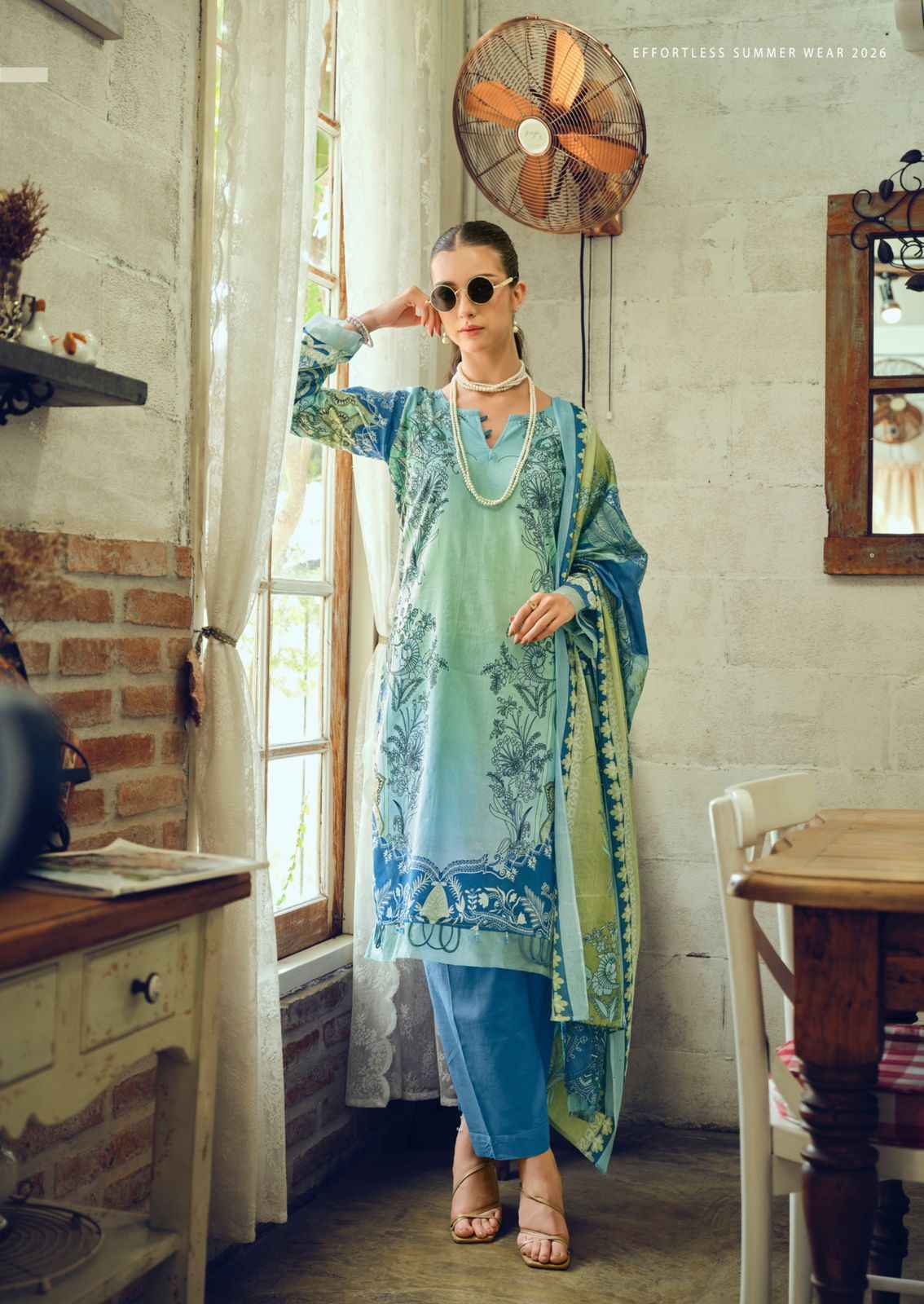 Ishaal Gulmohar Combo Lawn Cotton Dress Material (10 Pc Catalouge)