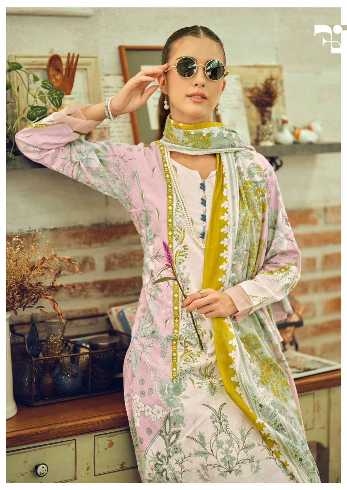Ishaal Gulmohar Combo Lawn Cotton Dress Material (10 Pc Catalouge)