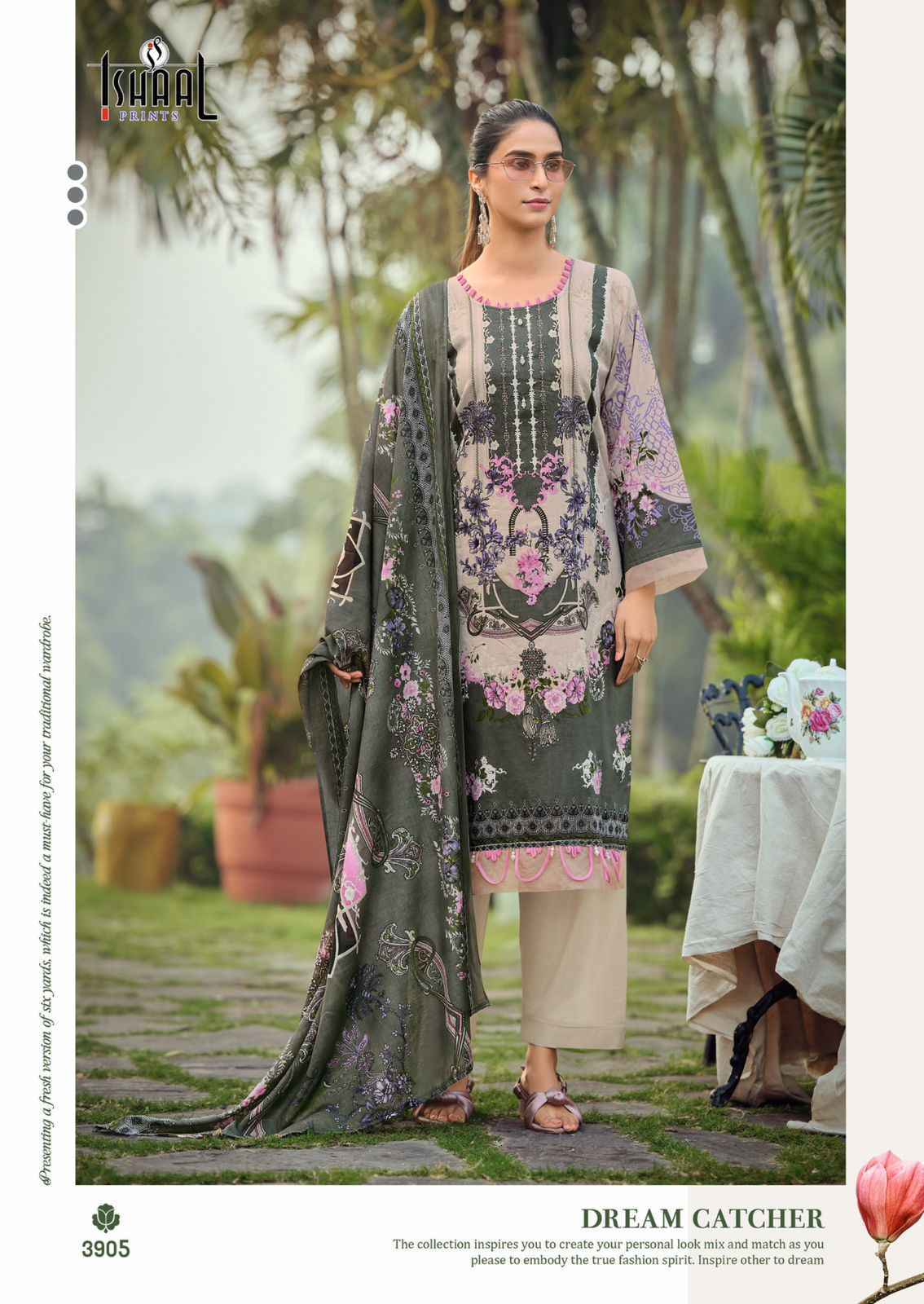 Ishaal Gulmohar Combo Lawn Cotton Dress Material (10 Pc Catalouge)