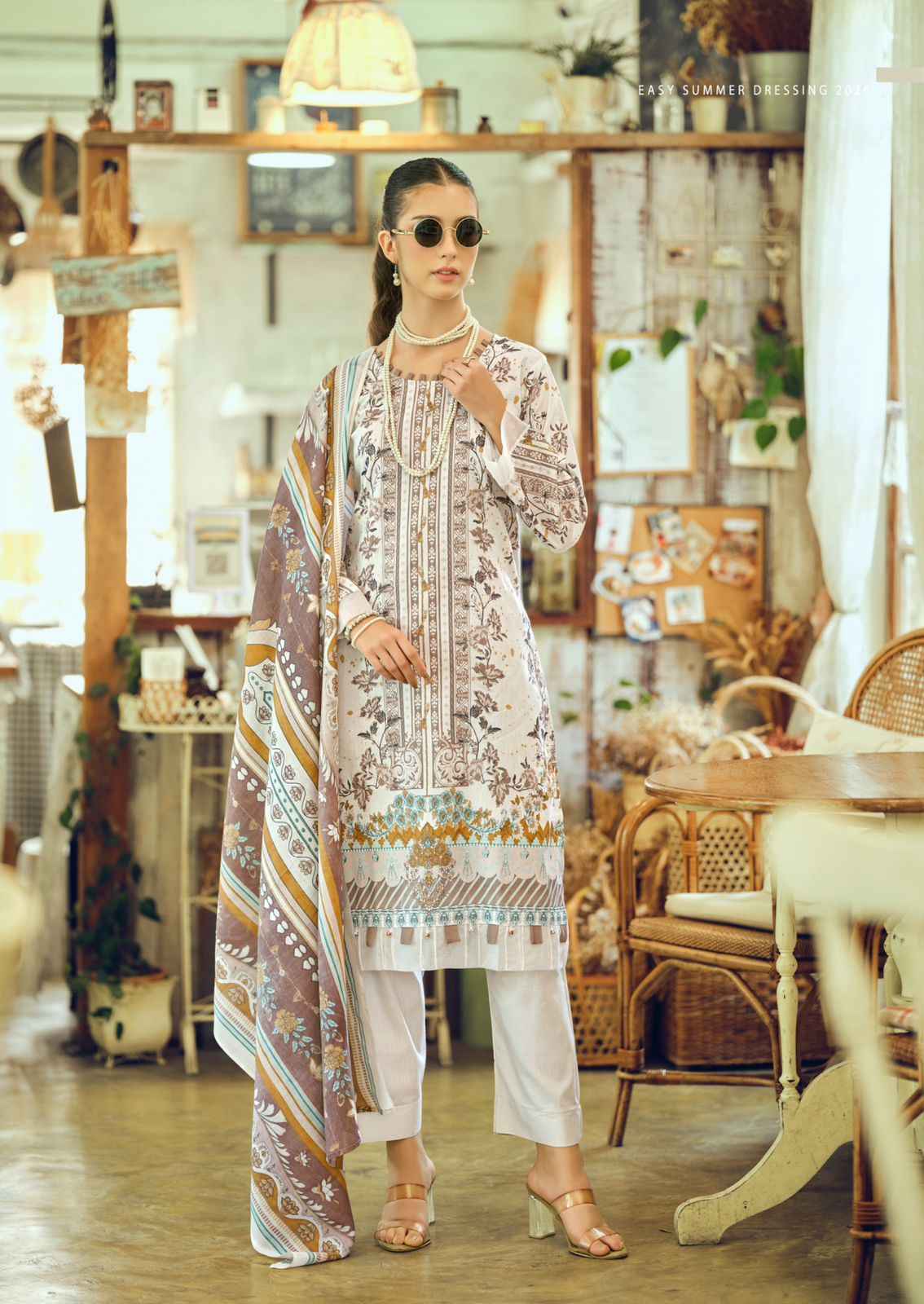 Ishaal Gulmohar Combo Lawn Cotton Dress Material (10 Pc Catalouge)