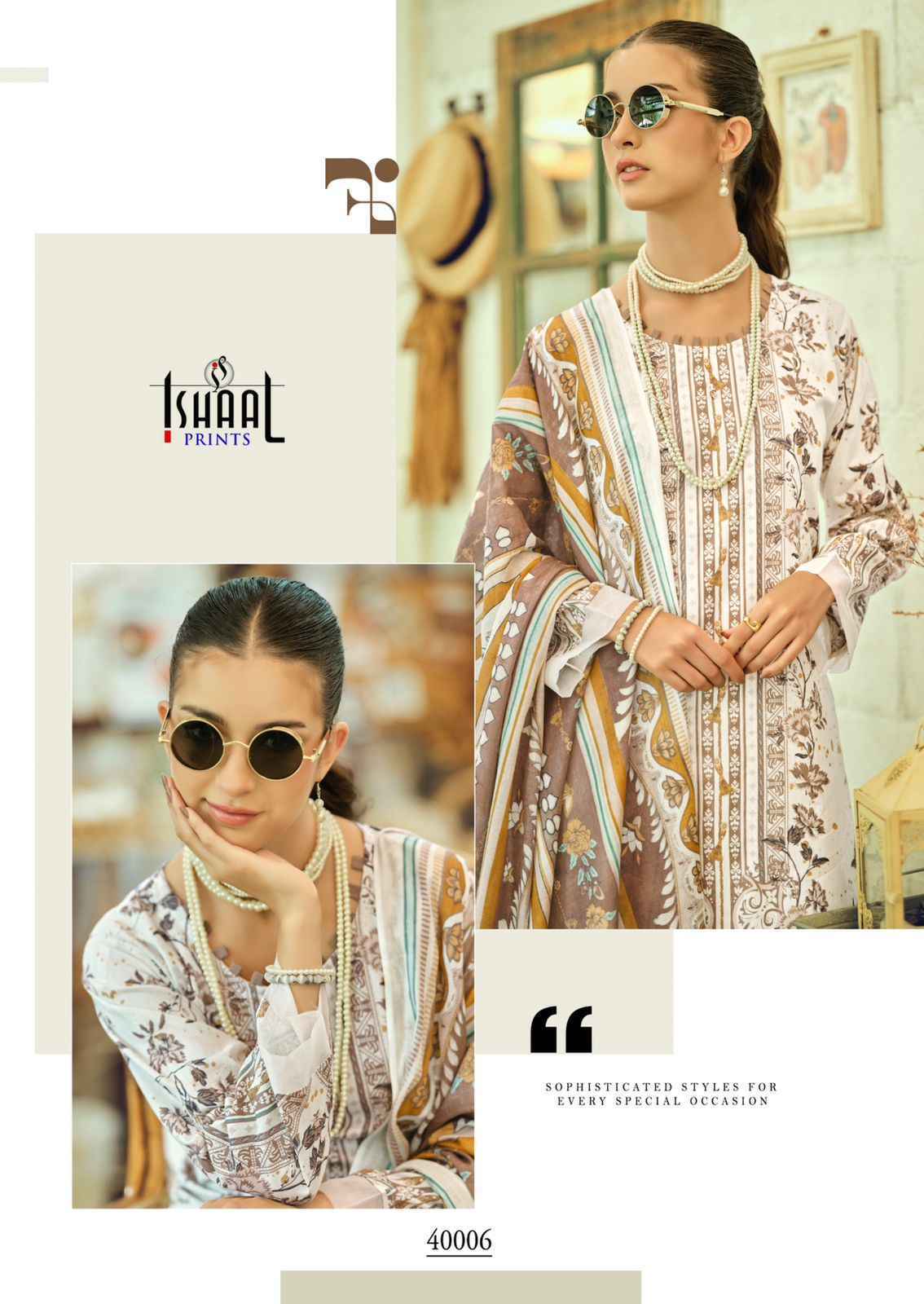 Ishaal Gulmohar Combo Lawn Cotton Dress Material (10 Pc Catalouge)