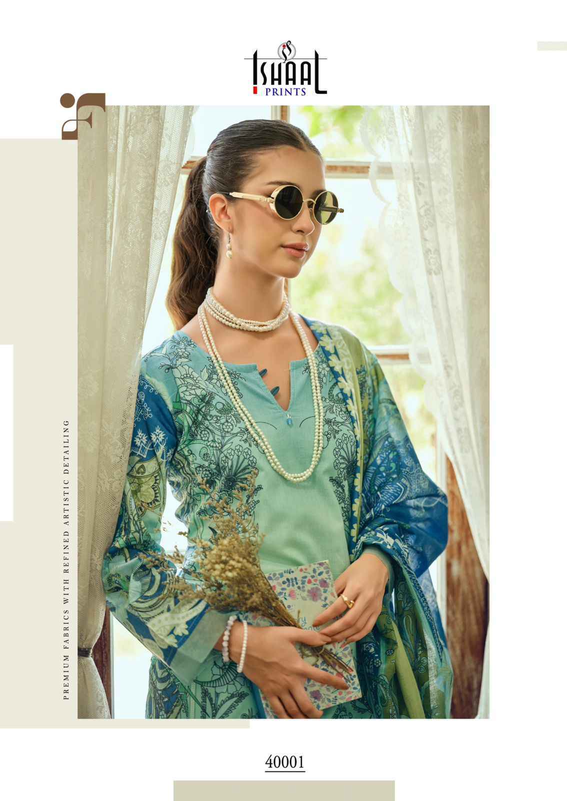 Ishaal Gulmohar Combo Lawn Cotton Dress Material (10 Pc Catalouge)