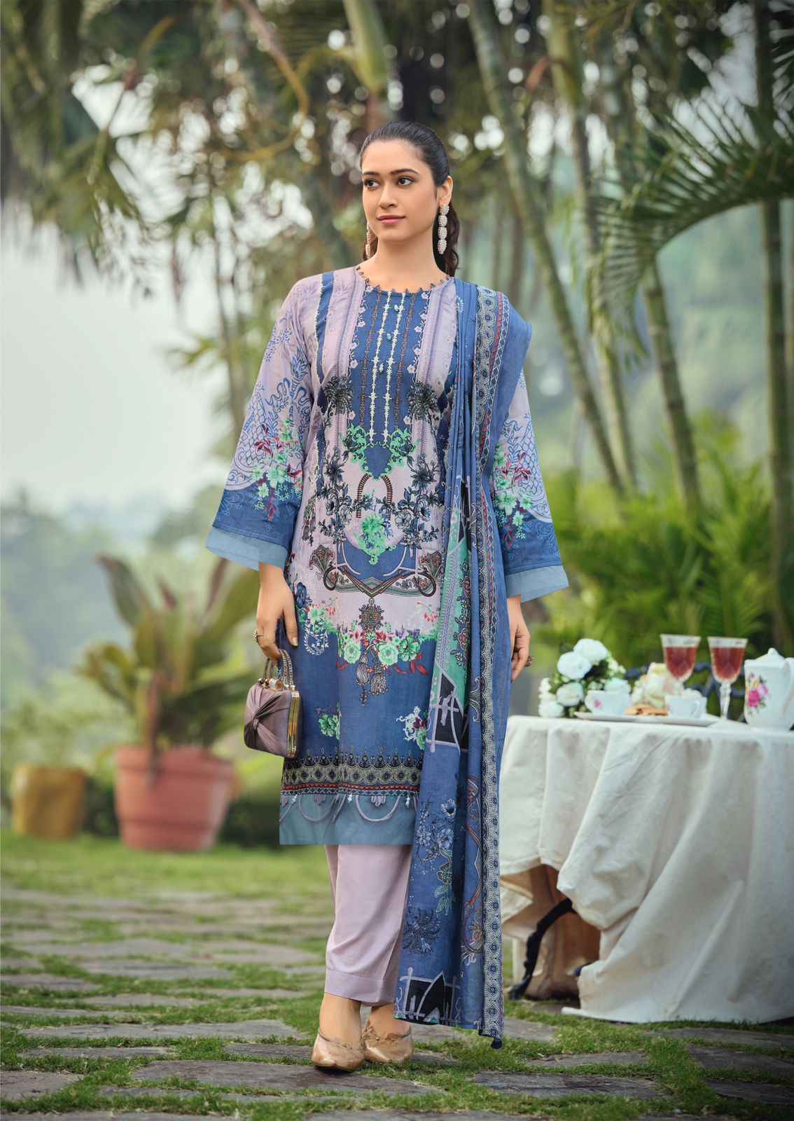 Ishaal Gulmohar Combo Lawn Cotton Dress Material (10 Pc Catalouge)