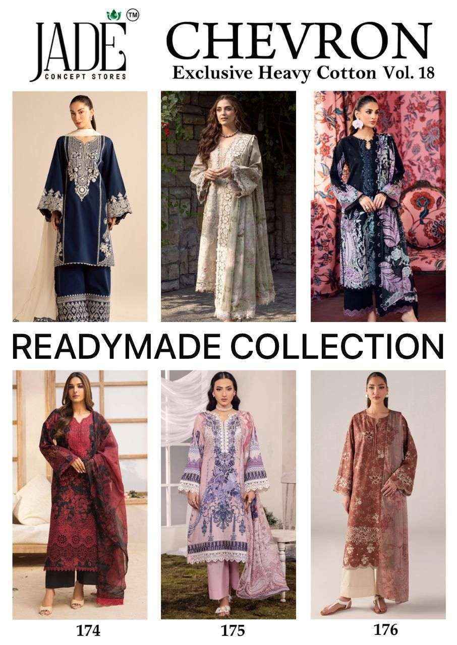 Jade Chevron Vol-18 Readymade Cotton Dress (6 Pc Catalog)