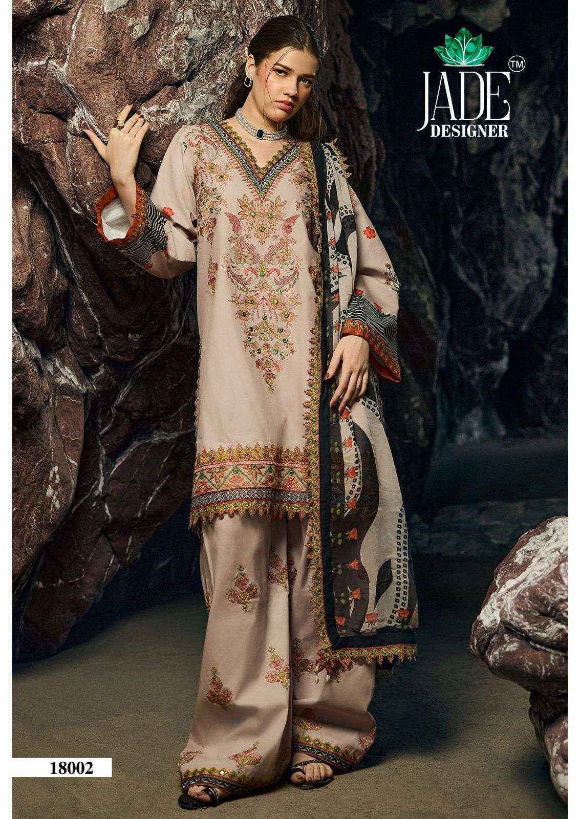 Jade Crimsons Vol-18 Cambric Cotton Dress Material (6 pc Cataloge)