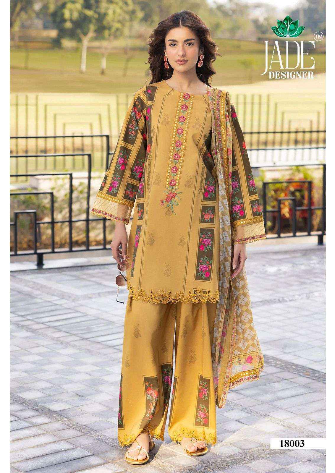 Jade Crimsons Vol-18 Cambric Cotton Dress Material (6 pc Cataloge)