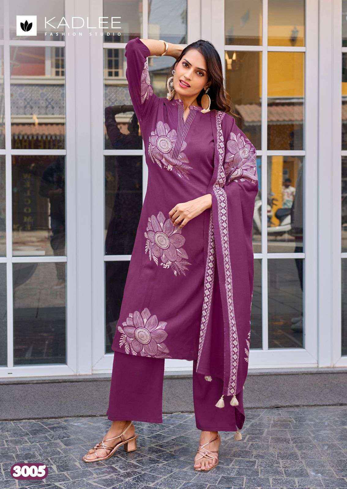 Kadlee Kasturam Rayon Readymade Suit (6 pcs Catalogue)