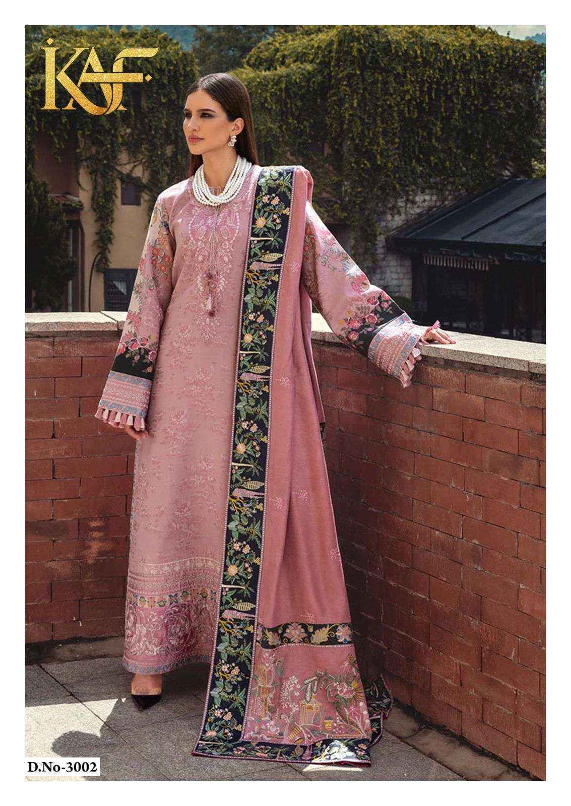 KAF Fabric Evayra Gulaal Vol 3 Cotton Dress Material 6 Pc Catalouge