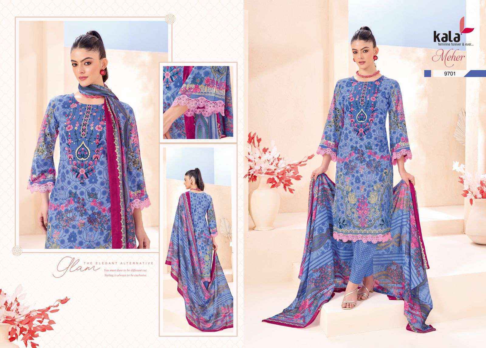 Kala Meher Vol-12 Cotton Dress Material (12 pcs Catalogue)