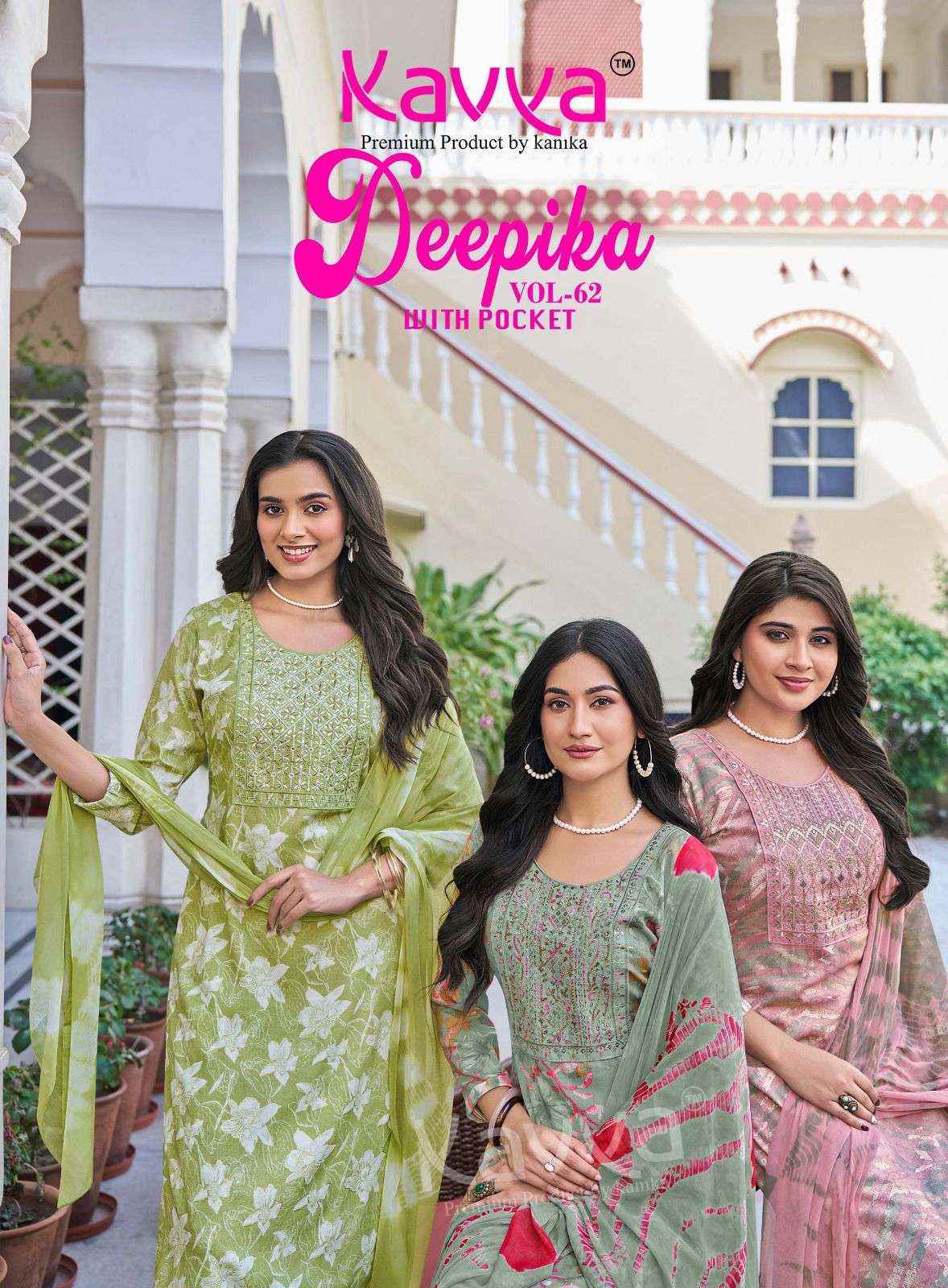 Kavya Deepika Vol-62 Capsule Readymade Suit (10 pcs Catalogue)