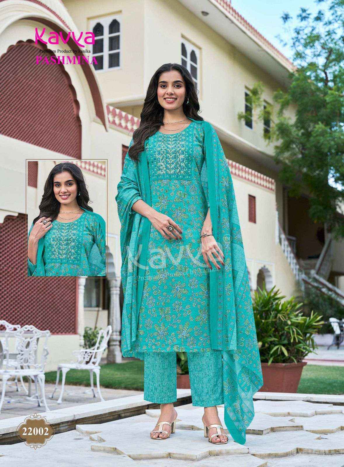Kavya Pashmina Vol-22 Malasian Cotton Readymade Suit (0 pcs Catalogue)