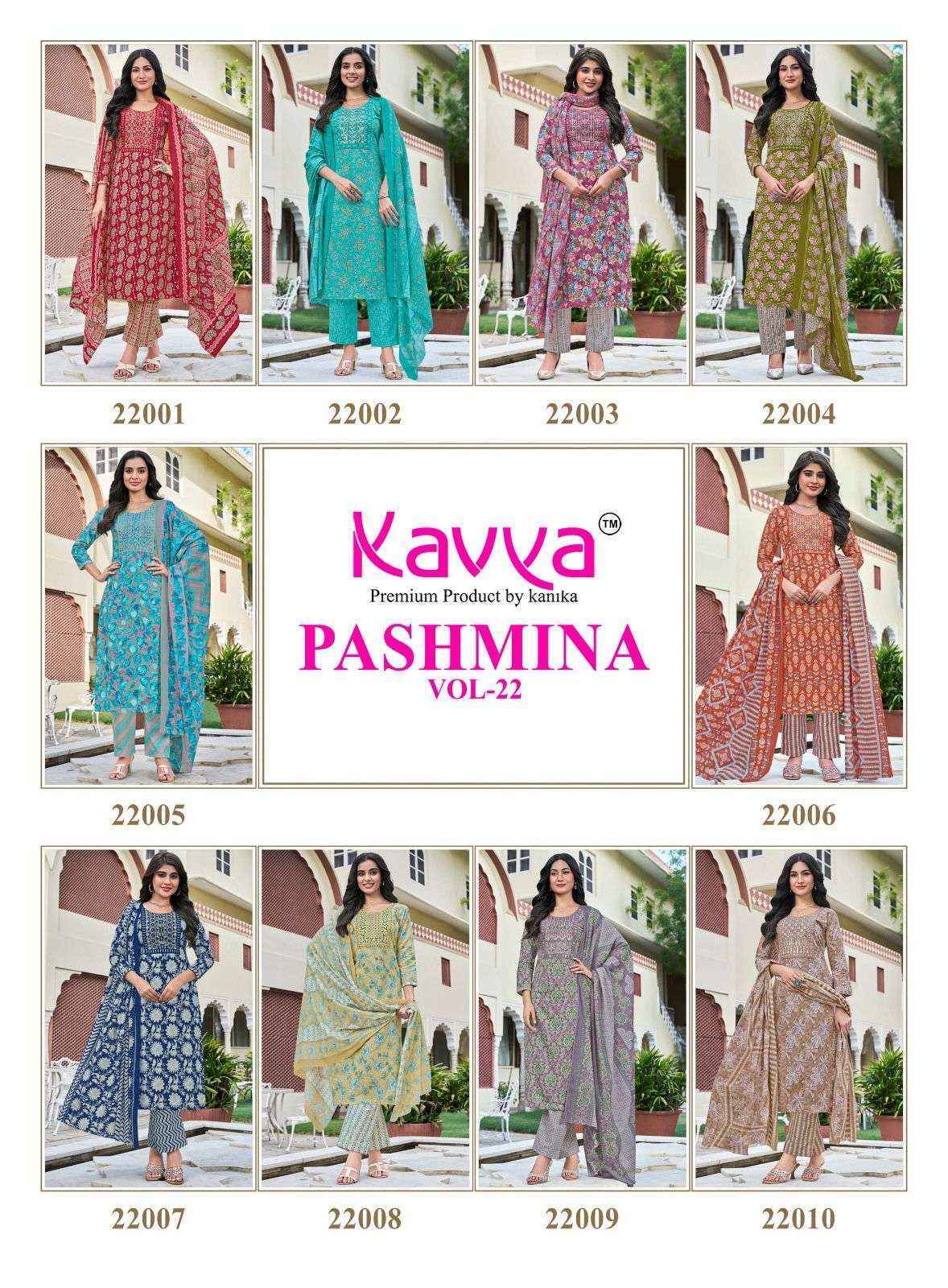 Kavya Pashmina Vol-22 Malasian Cotton Readymade Suit (0 pcs Catalogue)